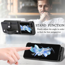 Load image into Gallery viewer, Carbon Fiber Wristband Wallet Back Phone Case