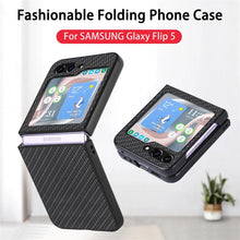 Load image into Gallery viewer, Carbon Fiber Fold Back Phone Case