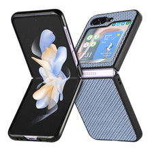 Load image into Gallery viewer, Carbon Fiber Fold Back Phone Case