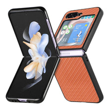 Load image into Gallery viewer, Carbon Fiber Fold Back Phone Case