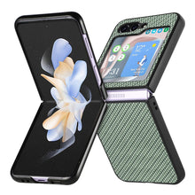 Load image into Gallery viewer, Carbon Fiber Fold Back Phone Case