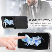 Load image into Gallery viewer, Litchi Texture PU Card Fold Back Phone Case, For Samsung Galaxy Z Flip5