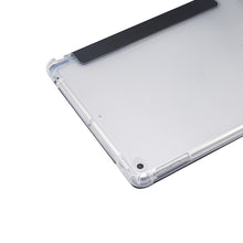 Load image into Gallery viewer, 3-folding Electric Pressed Skin Texture Horizontal Flip Shockproof Transparent TPU + PU Leather Case with Holder &amp; Pen Slot &amp; Sleep / Wake-up Function, For iPad 9.7(2018)/(2017)/Air 2/Air