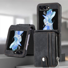 Load image into Gallery viewer, Skin-feel PU Zipper Wallet Phone Case