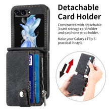 Load image into Gallery viewer, Skin-feel PU Zipper Wallet Phone Case