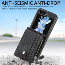 Load image into Gallery viewer, Skin-feel PU Zipper Wallet Phone Case