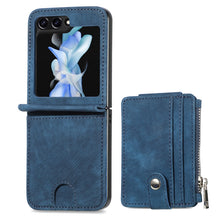 Load image into Gallery viewer, Skin-feel PU Zipper Wallet Phone Case