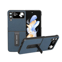 Load image into Gallery viewer, Genuine Leather Luxury Series Phone Case with Holder, For Samsung Galaxy Z Flip4, For Samsung Galaxy Z Flip5
