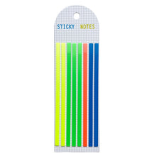 Load image into Gallery viewer, Transparent Strip Color Fluorescent Waterproof Sticky Note Long Strip Index Sticker
