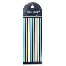 Load image into Gallery viewer, Transparent Strip Color Fluorescent Waterproof Sticky Note Long Strip Index Sticker