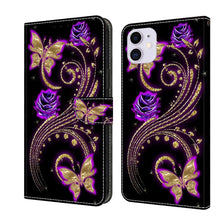 Load image into Gallery viewer, Crystal 3D Shockproof Protective Leather Phone Case, For iPhone 11 Pro Max, For iPhone 11