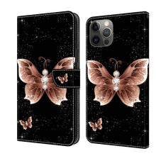 Load image into Gallery viewer, Crystal 3D Shockproof Protective Leather Phone Case, For iPhone 11 Pro, For iPhone X / XS