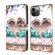 Load image into Gallery viewer, Crystal 3D Shockproof Protective Leather Phone Case, For iPhone 11 Pro, For iPhone X / XS