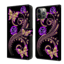 Load image into Gallery viewer, Crystal 3D Shockproof Protective Leather Phone Case, For iPhone 11 Pro, For iPhone X / XS
