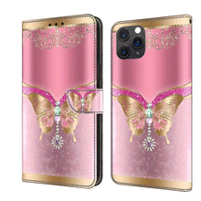 Load image into Gallery viewer, Crystal 3D Shockproof Protective Leather Phone Case, For iPhone 11 Pro Max, For iPhone 11