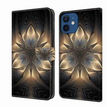 Load image into Gallery viewer, Crystal 3D Shockproof Protective Leather Phone Case, For iPhone 12 mini / 13 mini, For iPhone 12 / 12 Pro