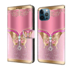 Load image into Gallery viewer, Crystal 3D Shockproof Protective Leather Phone Case, For iPhone 12 Pro Max / 13 Pro Max, For iPhone 13 Pro