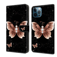 Load image into Gallery viewer, Crystal 3D Shockproof Protective Leather Phone Case, For iPhone 12 Pro Max / 13 Pro Max, For iPhone 13 Pro