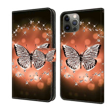 Load image into Gallery viewer, Crystal 3D Shockproof Protective Leather Phone Case, For iPhone 12 mini / 13 mini, For iPhone 12 / 12 Pro