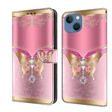 Load image into Gallery viewer, Crystal 3D Shockproof Protective Leather Phone Case, For iPhone 15 Pro, For iPhone 13 / 14