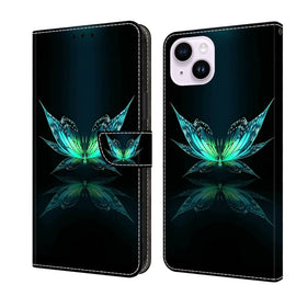 Crystal 3D Shockproof Protective Leather Phone Case, For iPhone 14 Plus, For iPhone 15 Pro Max