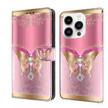 Load image into Gallery viewer, Crystal 3D Shockproof Protective Leather Phone Case, For iPhone 14 Pro, For iPhone 15 Plus