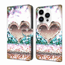 Load image into Gallery viewer, Crystal 3D Shockproof Protective Leather Phone Case, For iPhone 14 Pro, For iPhone 15 Plus