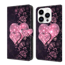 Load image into Gallery viewer, Crystal 3D Shockproof Protective Leather Phone Case, For iPhone 14 Pro, For iPhone 15 Plus