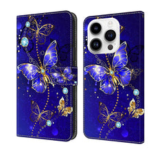 Load image into Gallery viewer, Crystal 3D Shockproof Protective Leather Phone Case, For iPhone 14 Pro, For iPhone 15 Plus