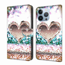 Load image into Gallery viewer, Crystal 3D Shockproof Protective Leather Phone Case, For iPhone 14 Pro Max, For iPhone 15