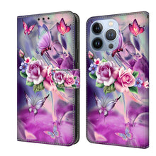 Load image into Gallery viewer, Crystal 3D Shockproof Protective Leather Phone Case, For iPhone 14 Pro Max, For iPhone 15