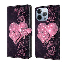 Load image into Gallery viewer, Crystal 3D Shockproof Protective Leather Phone Case, For iPhone 14 Pro Max, For iPhone 15