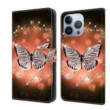 Load image into Gallery viewer, Crystal 3D Shockproof Protective Leather Phone Case, For iPhone 14 Pro Max, For iPhone 15
