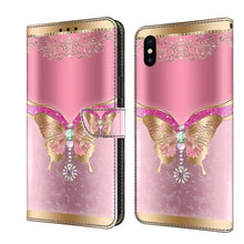 Load image into Gallery viewer, Crystal 3D Shockproof Protective Leather Phone Case, For iPhone 11 Pro, For iPhone X / XS