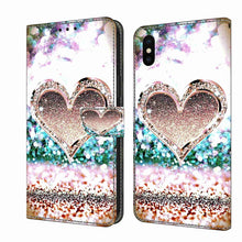 Load image into Gallery viewer, Crystal 3D Shockproof Protective Leather Phone Case, For iPhone 11 Pro, For iPhone X / XS