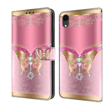 Load image into Gallery viewer, Crystal 3D Shockproof Protective Leather Phone Case, For iPhone XR, For iPhone XS Max
