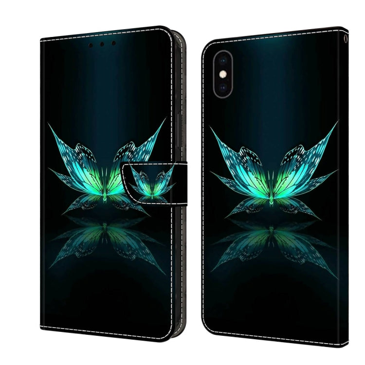 Crystal 3D Shockproof Protective Leather Phone Case, For iPhone XR, For iPhone XS Max