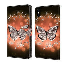 Load image into Gallery viewer, Crystal 3D Shockproof Protective Leather Phone Case, For iPhone XR, For iPhone XS Max