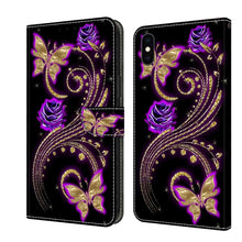 Load image into Gallery viewer, Crystal 3D Shockproof Protective Leather Phone Case, For iPhone XR, For iPhone XS Max