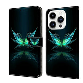 Crystal 3D Shockproof Protective Leather Phone Case, For iPhone 15 Pro, For iPhone 13 / 14