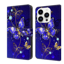 Load image into Gallery viewer, Crystal 3D Shockproof Protective Leather Phone Case, For iPhone 15 Pro, For iPhone 13 / 14