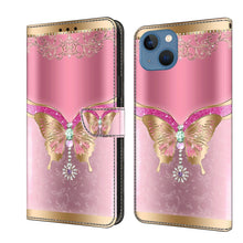 Load image into Gallery viewer, Crystal 3D Shockproof Protective Leather Phone Case, For iPhone 14 Pro Max, For iPhone 15