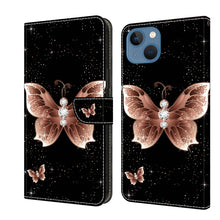 Load image into Gallery viewer, Crystal 3D Shockproof Protective Leather Phone Case, For iPhone 14 Pro Max, For iPhone 15