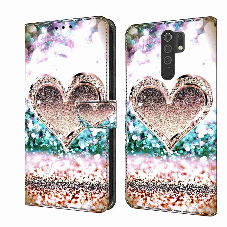 Crystal 3D Shockproof Protective Leather Phone Case, For Xiaomi Redmi 9, For Xiaomi Redmi 9C