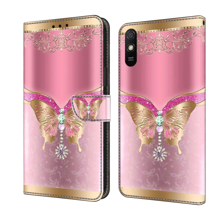 Crystal 3D Shockproof Protective Leather Phone Case, For Xiaomi Redmi 9T, For Xiaomi Redmi 9A