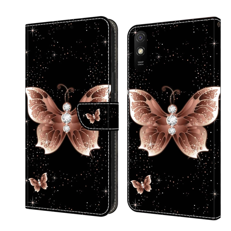 Crystal 3D Shockproof Protective Leather Phone Case, For Xiaomi Redmi 9T, For Xiaomi Redmi 9A