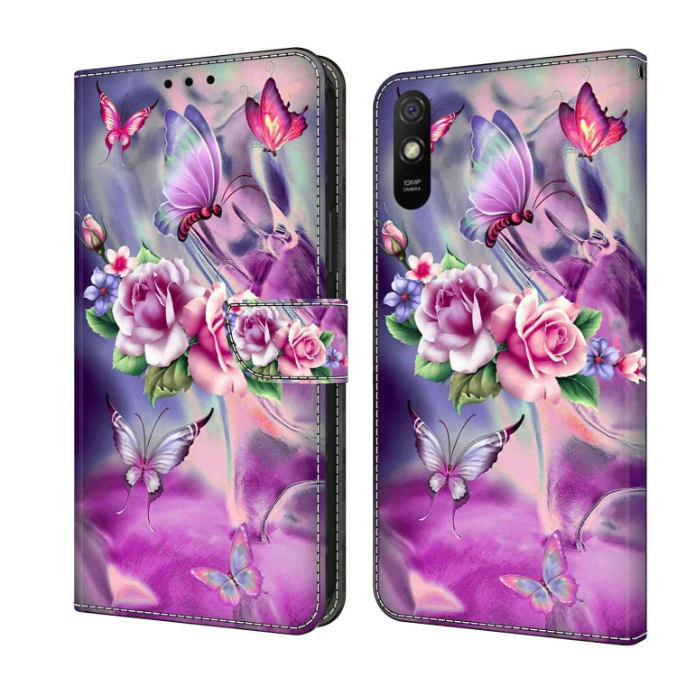 Crystal 3D Shockproof Protective Leather Phone Case, For Xiaomi Redmi 9T, For Xiaomi Redmi 9A
