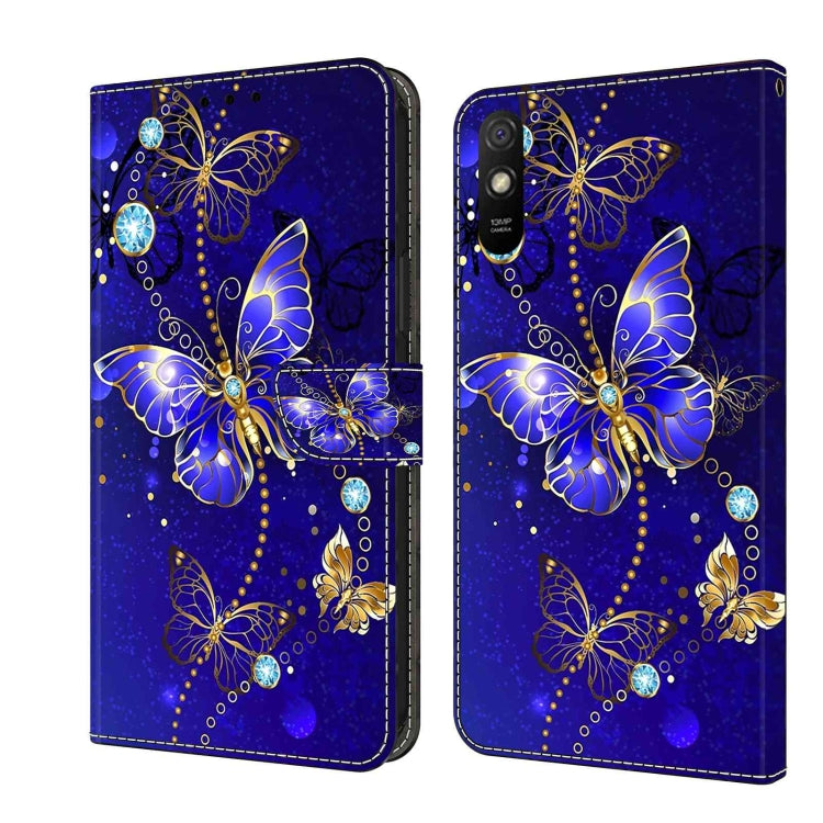 Crystal 3D Shockproof Protective Leather Phone Case, For Xiaomi Redmi 9T, For Xiaomi Redmi 9A