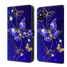 Load image into Gallery viewer, Crystal 3D Shockproof Protective Leather Phone Case, For Xiaomi Redmi 9T, For Xiaomi Redmi 9A