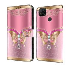 Load image into Gallery viewer, Crystal 3D Shockproof Protective Leather Phone Case, For Xiaomi Redmi 9, For Xiaomi Redmi 9C